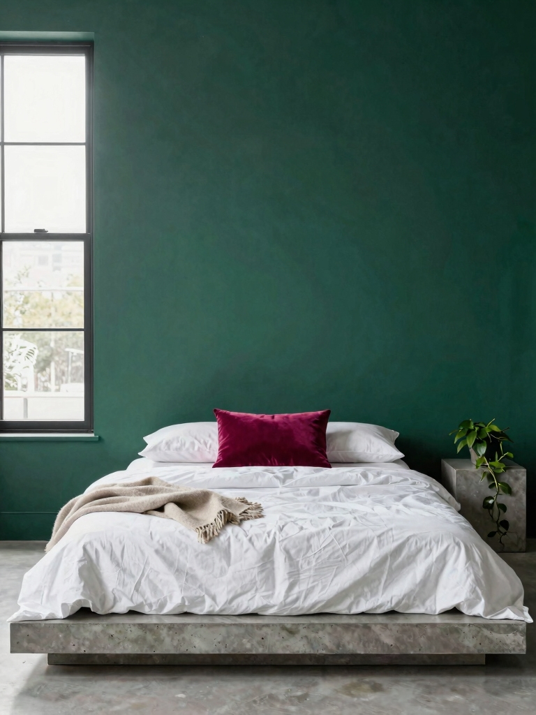 accent walls and cushions