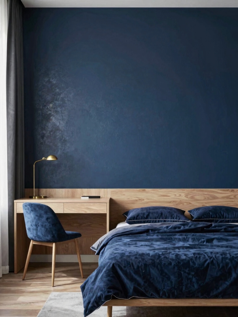 accent walls enhancing blue
