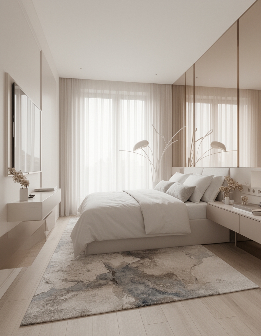 airy light reflective spaces