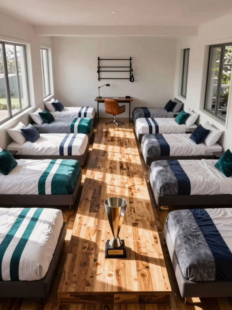 athletic themed boys bedroom designs