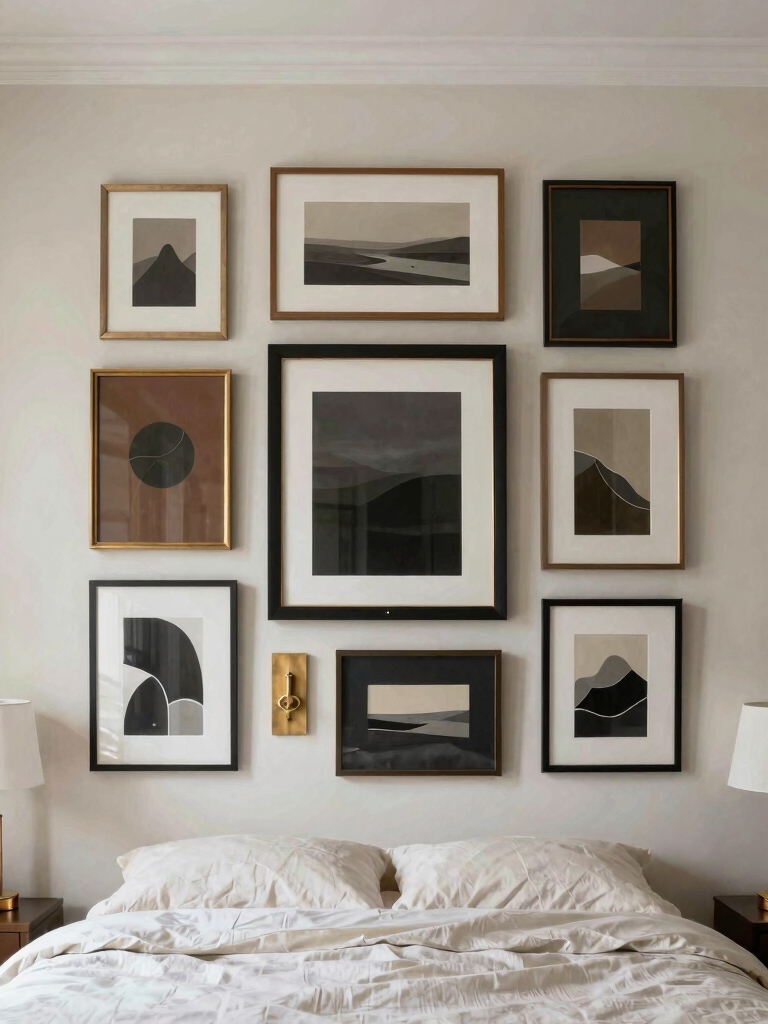 balanced art frame arrangement