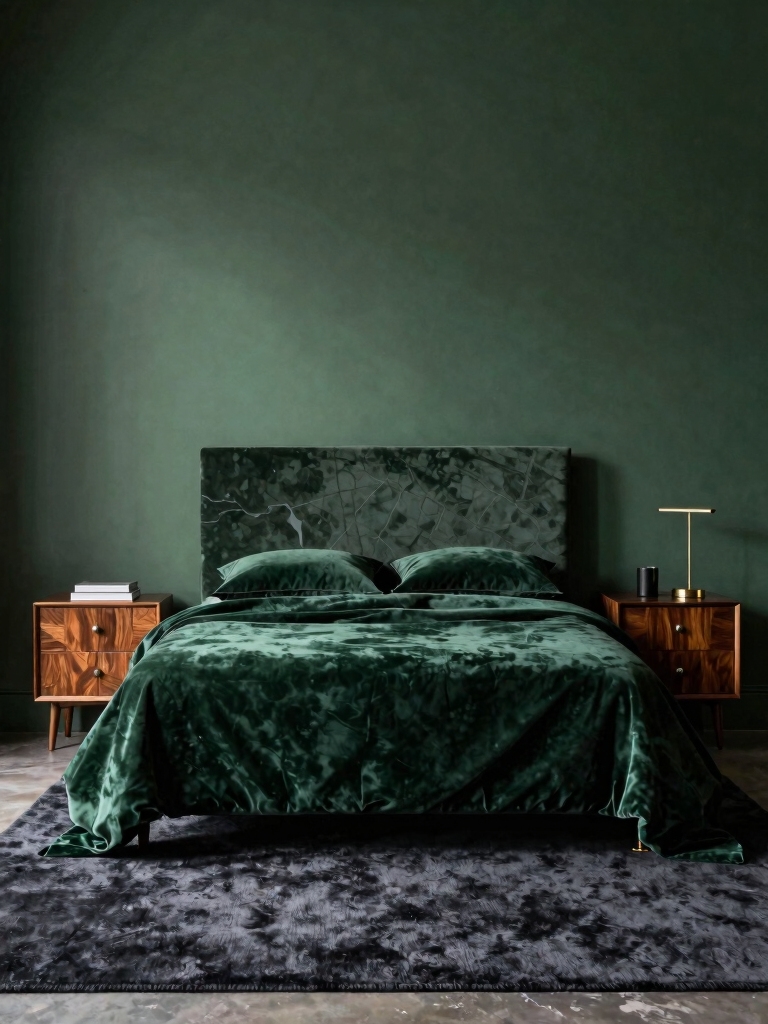balanced forest green decor