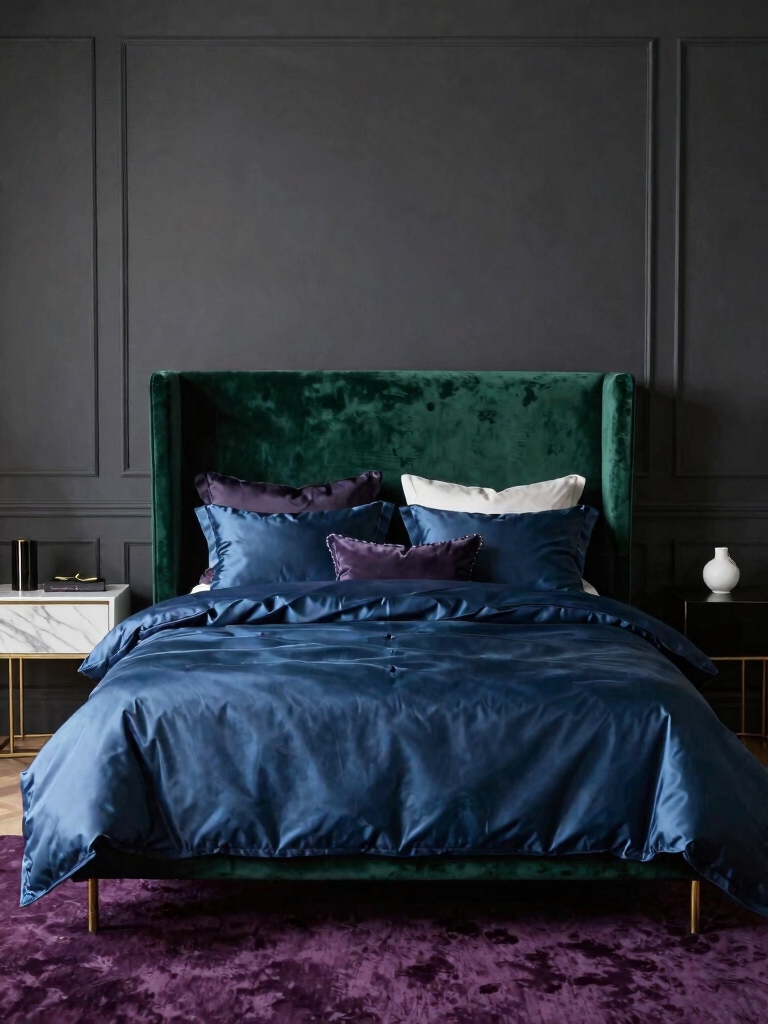balanced jewel tone decor