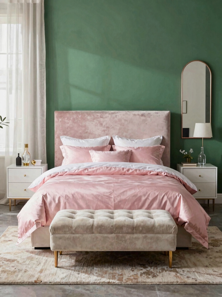balanced joyful bedroom design