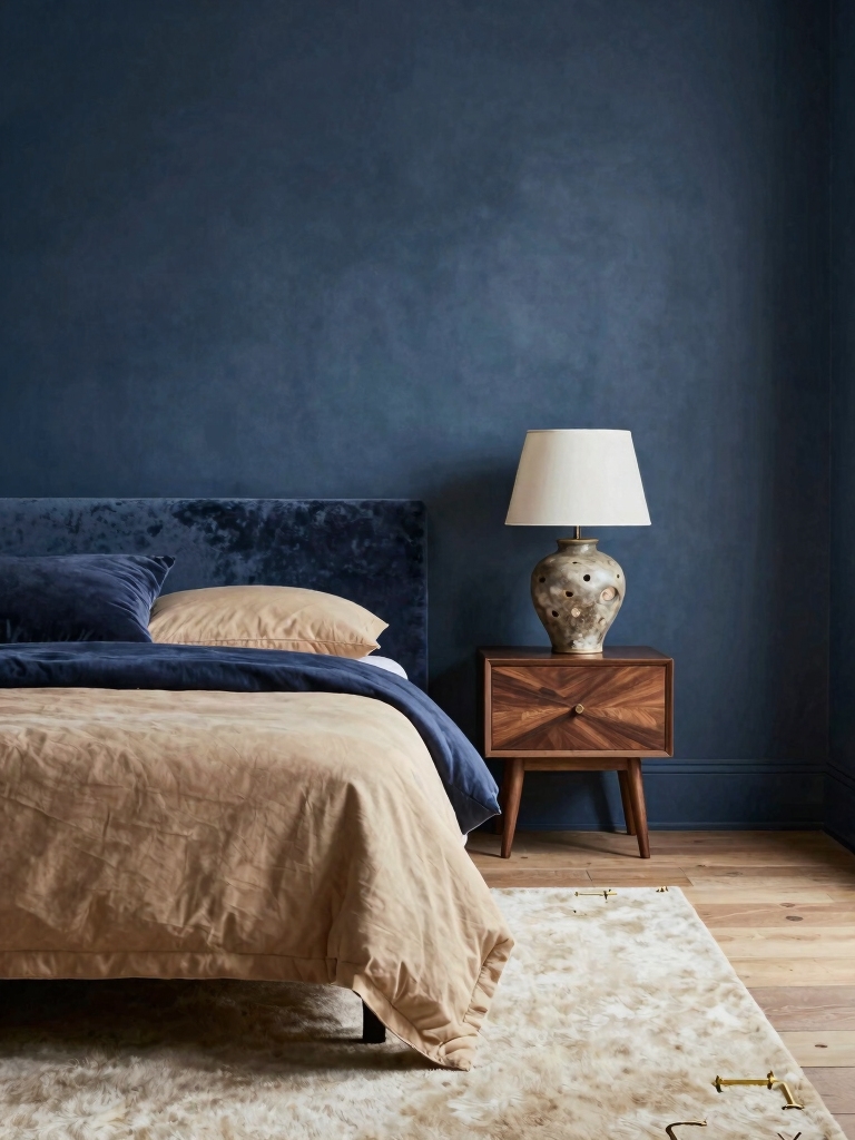 balanced navy and neutrals