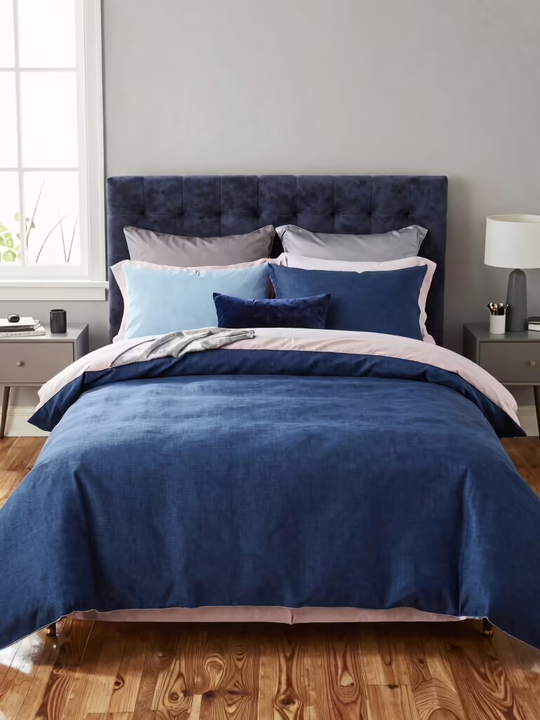 blue bedroom comforter inspiration