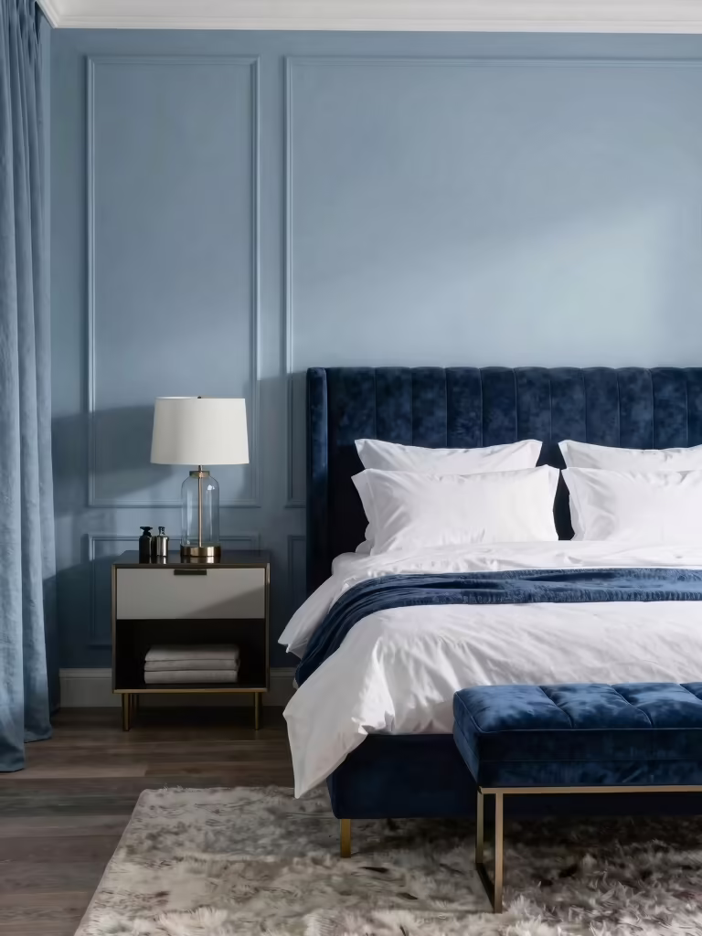 blue themed bedroom inspirations
