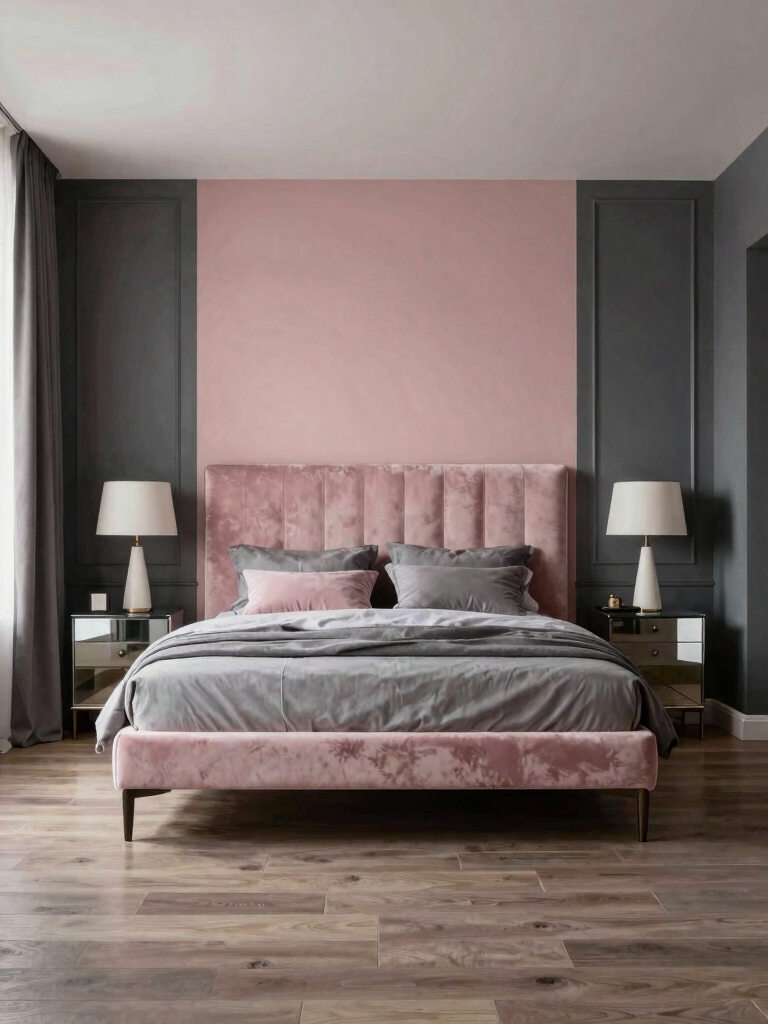 blush and charcoal elegance