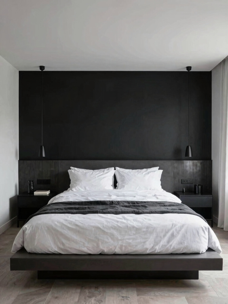 bold black accents contrast beautifully