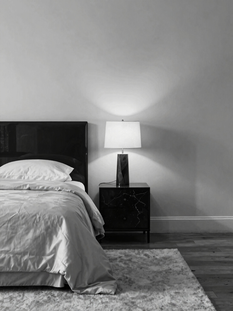 bold black and white balance