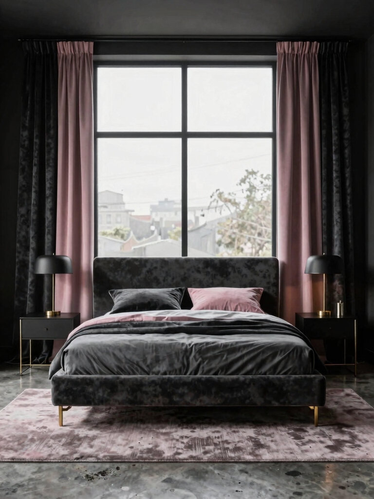 bold black pink designs