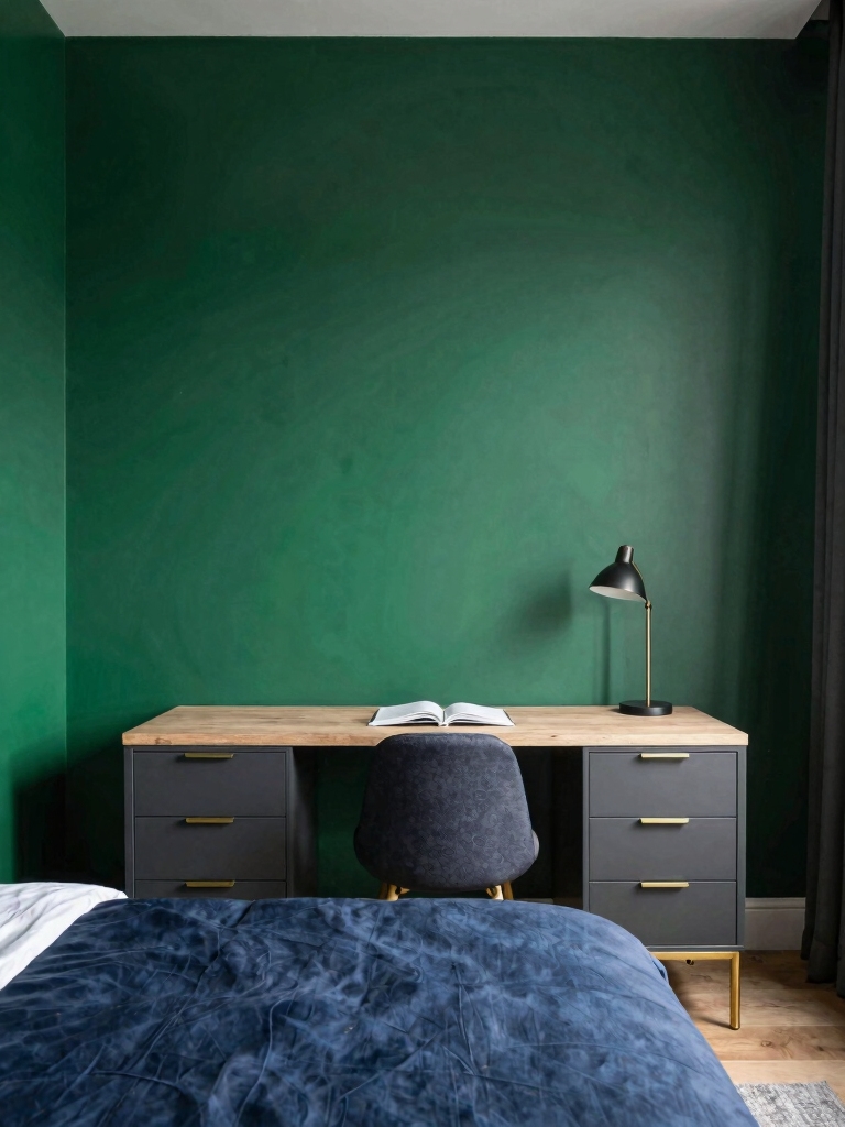 bold emerald wall decor