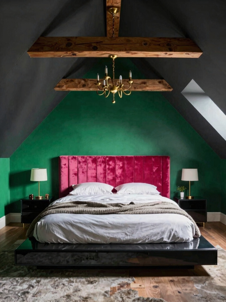 bold hues for attics