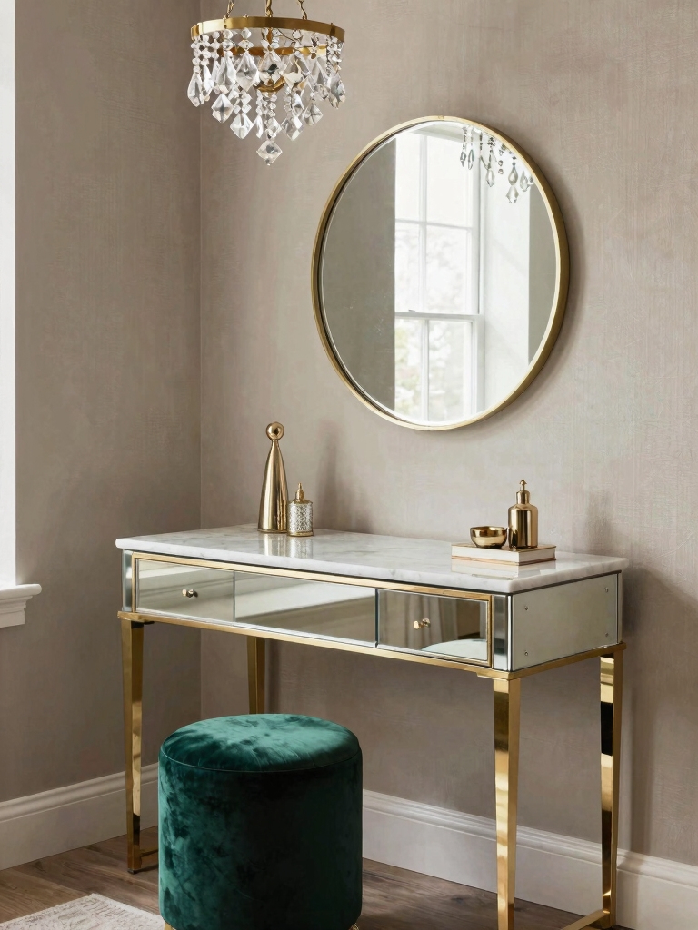 bold metals and luxe finishes
