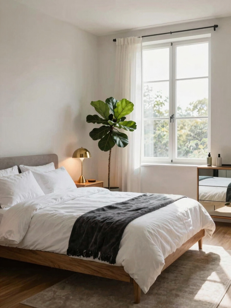 bright airy guest room