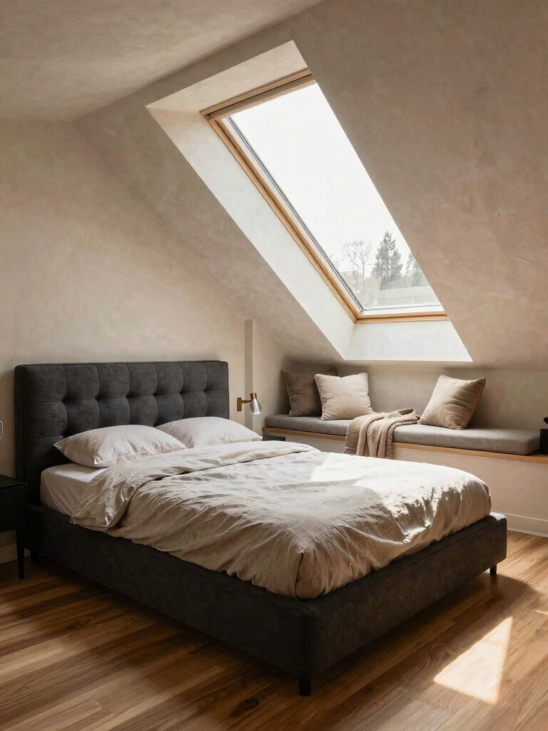 bright cozy attic nook