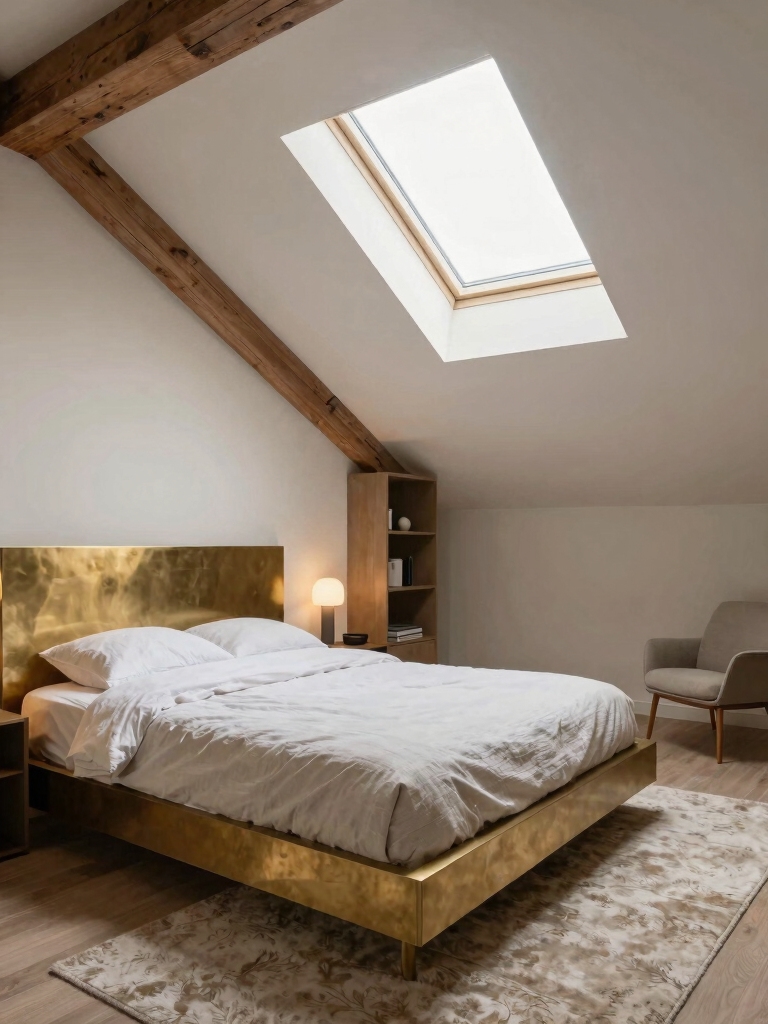 brighten attic with skylights