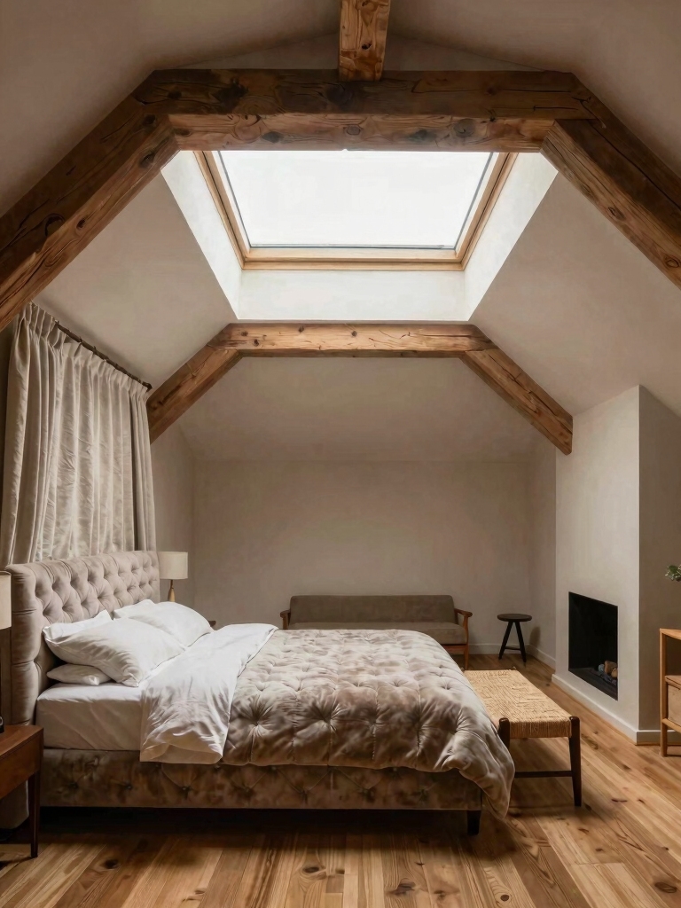 brighten attic with skylights