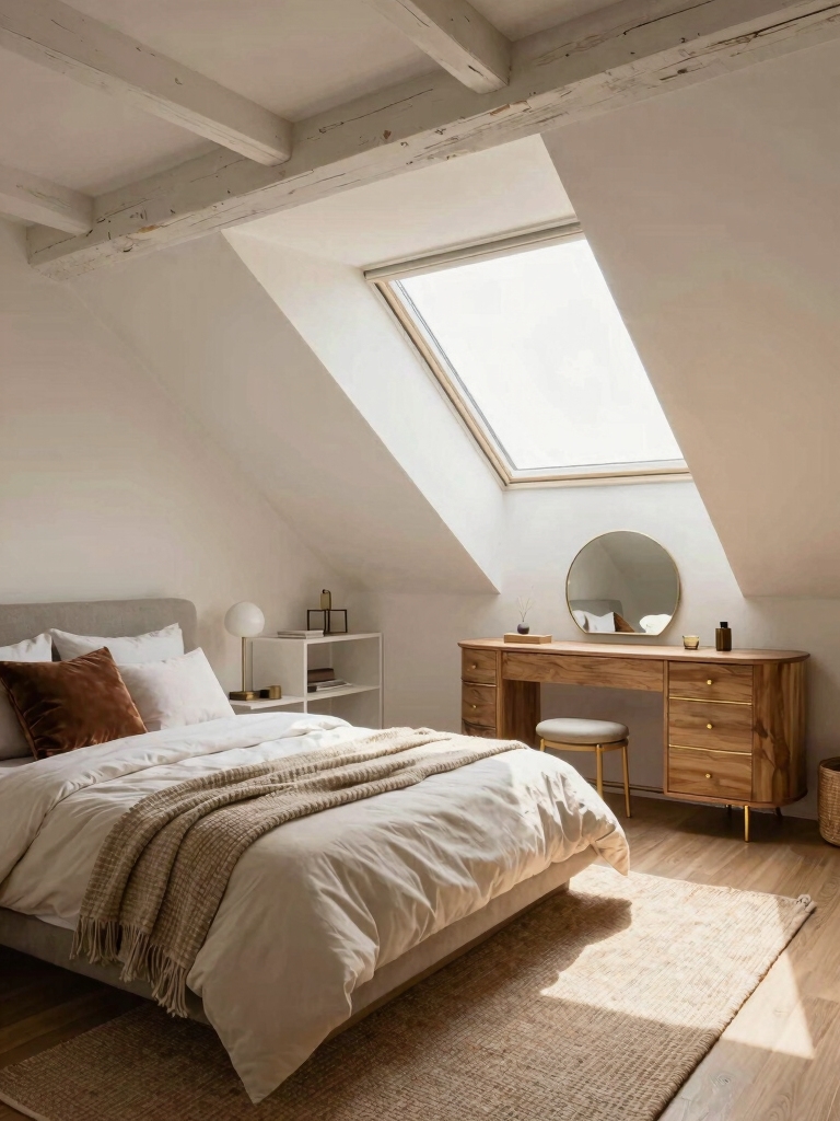brighten sloped ceilings naturally