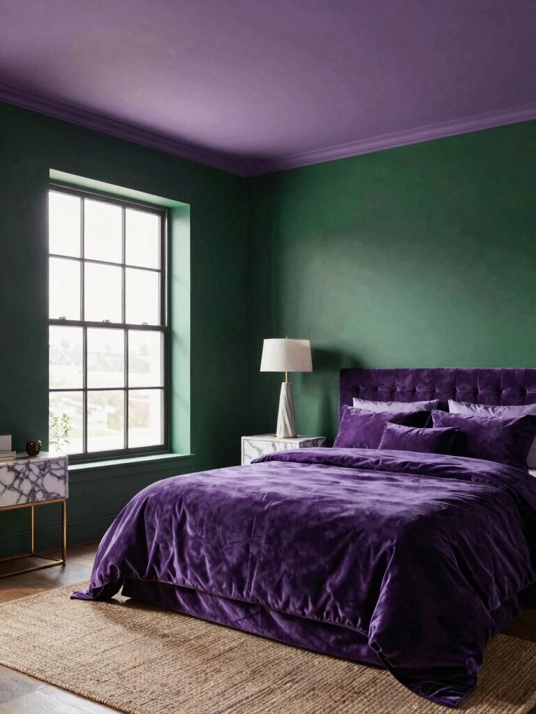 calm characterful lilac ceilings