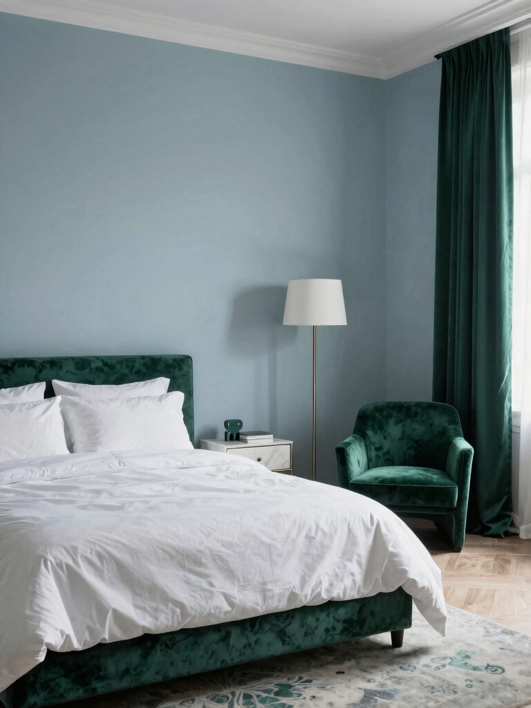 calm chic balanced bedroom