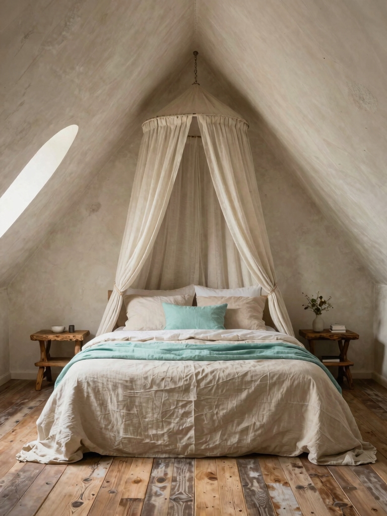 calm coastal attic decor