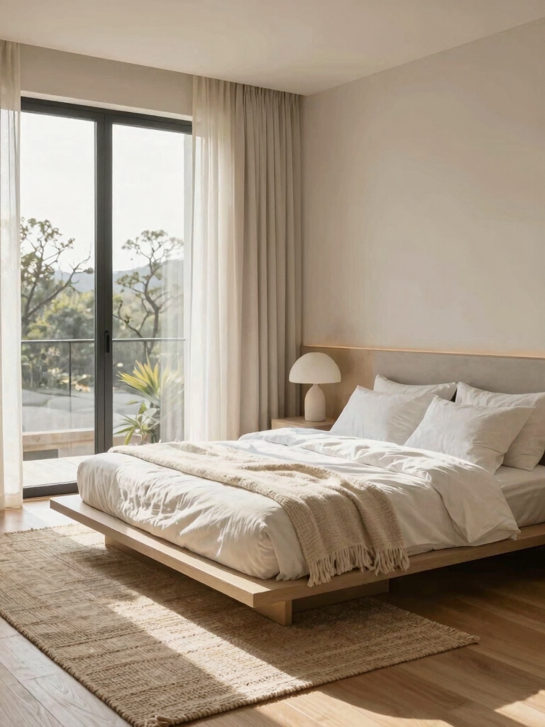 calm cozy simplified space