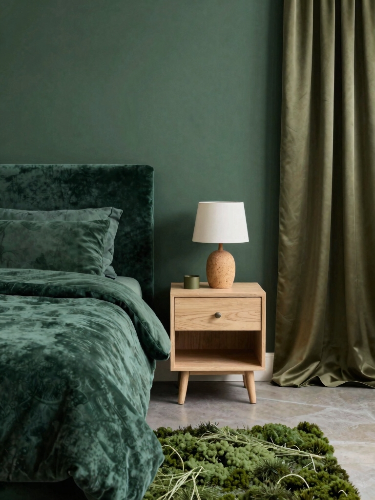 calm restful green ambiance