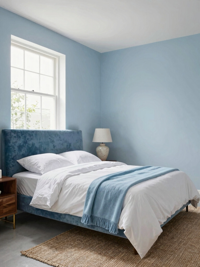 calm serene blue retreat
