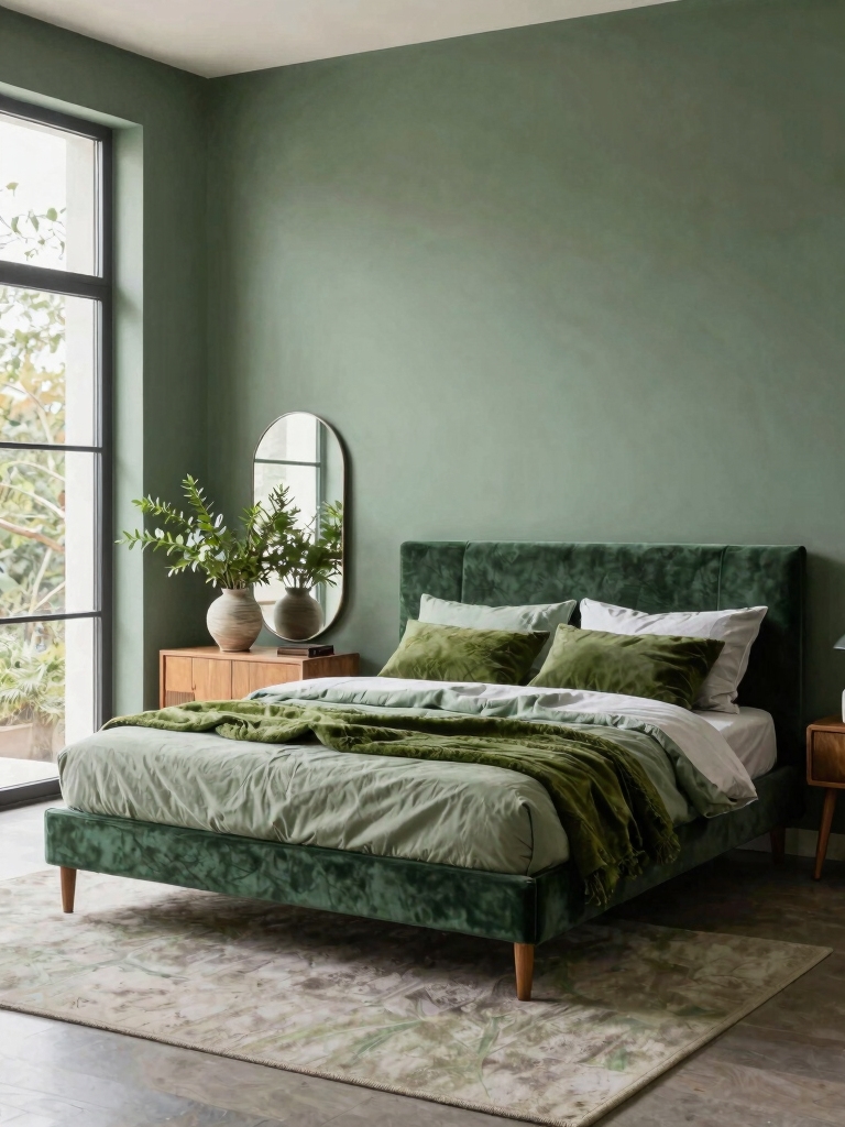 calm space with green