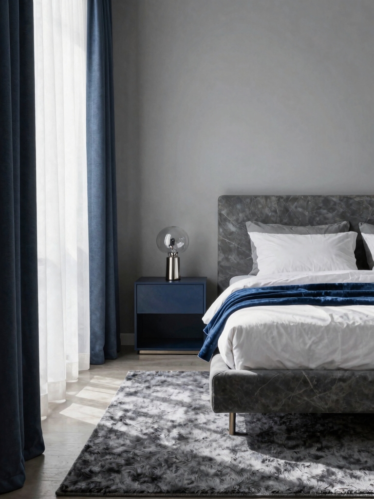 calm stylish bedroom balance