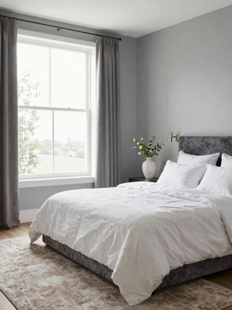 calm through grey and white