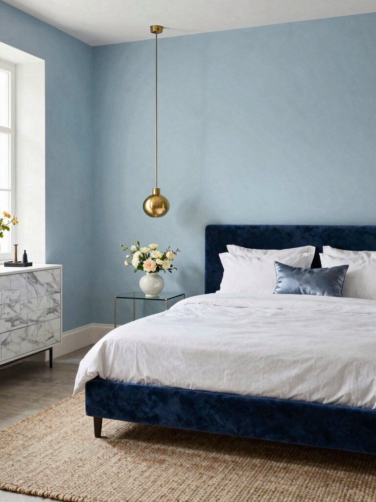 calming confident powder blue