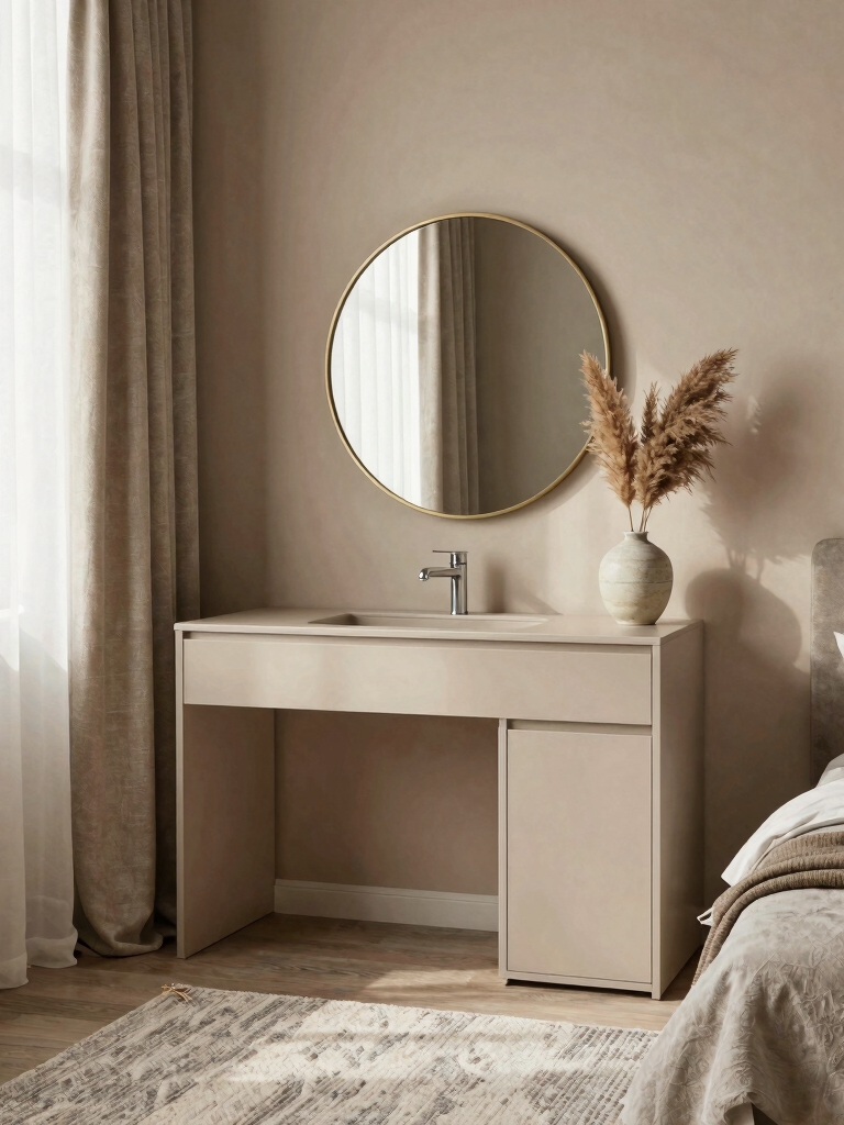 calming neutral minimalist design