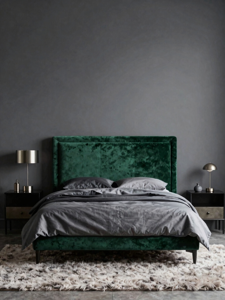 charcoal base vibrant accents