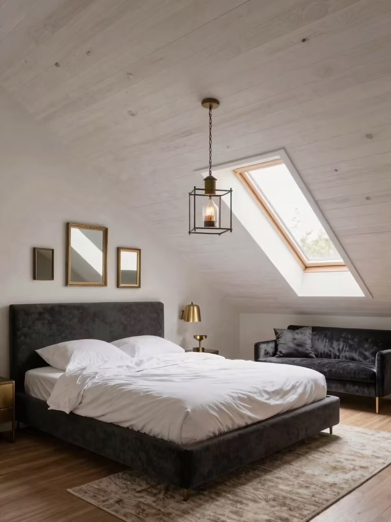 charming slanted wall designs