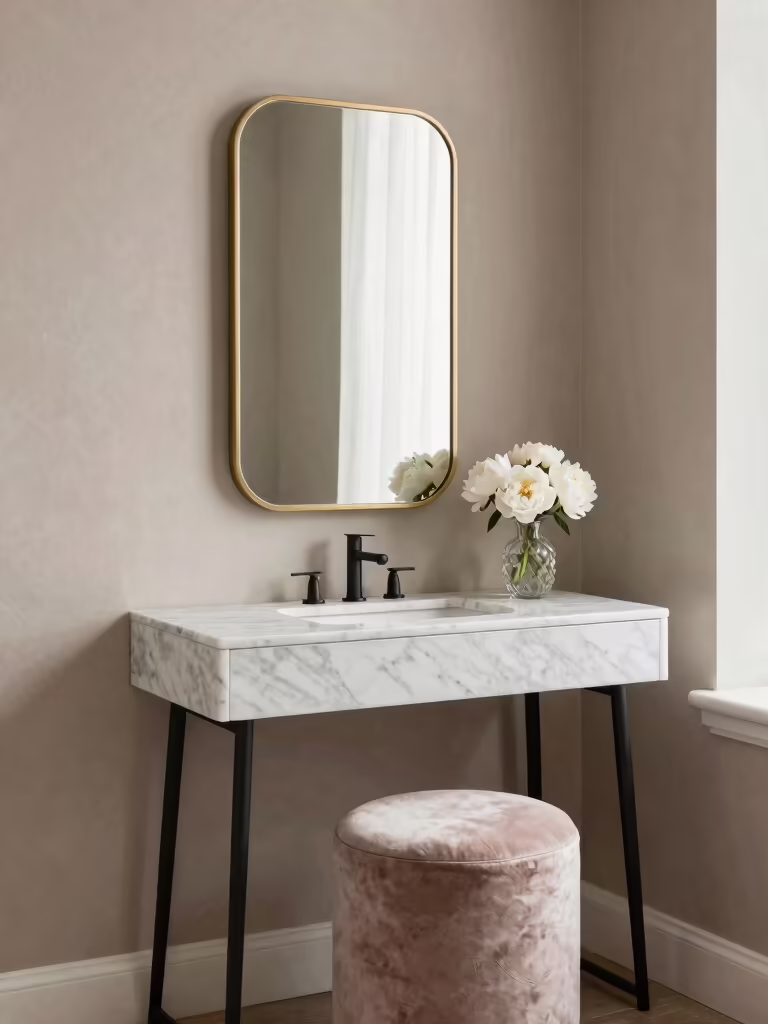 charming small vanity designs