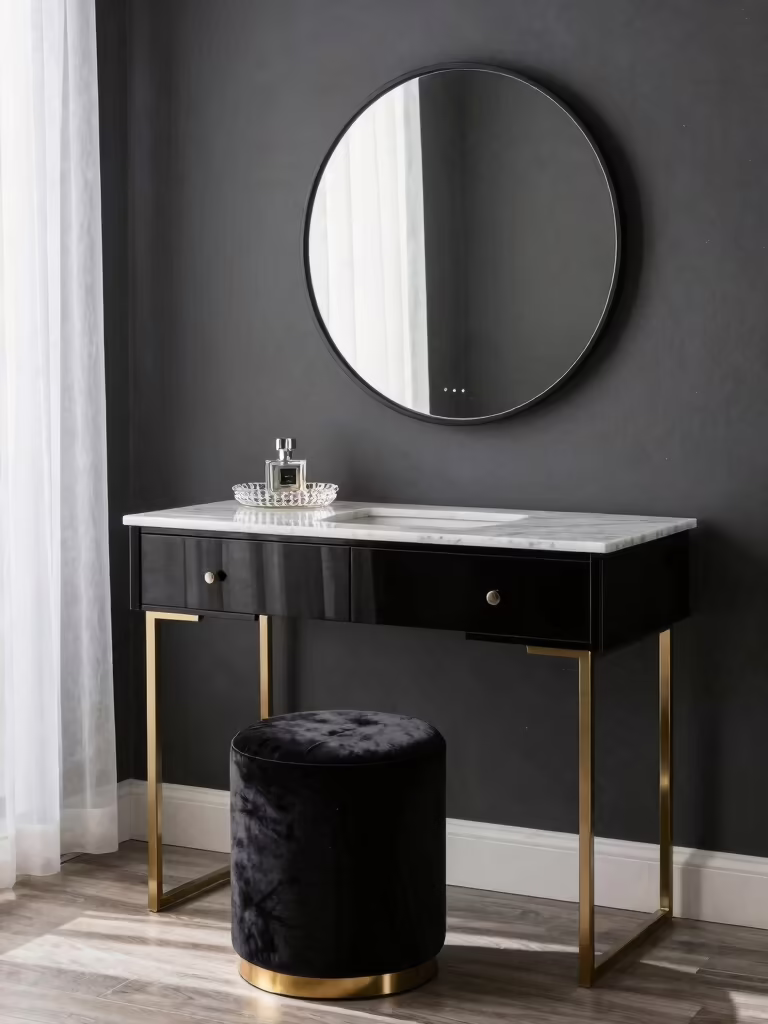 chic black vanity inspiration