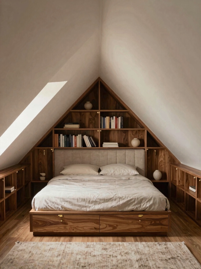 clever storage for angled nooks