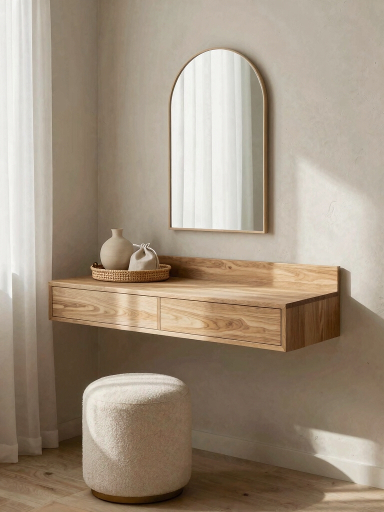 clutter free serene living space
