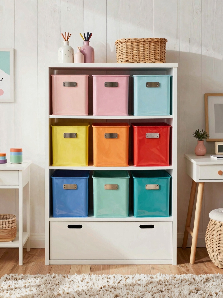 colorful organized storage solutions