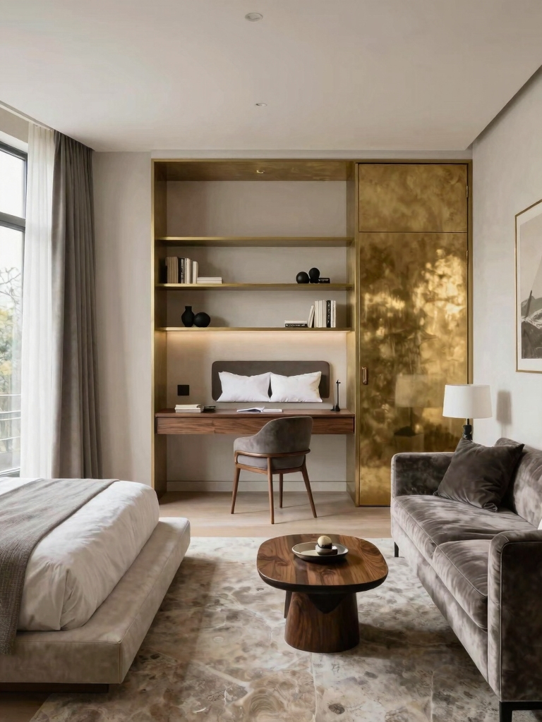comfortable functional guest space