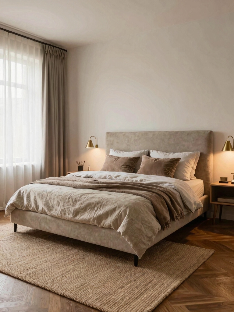 comfortable two person bed layout