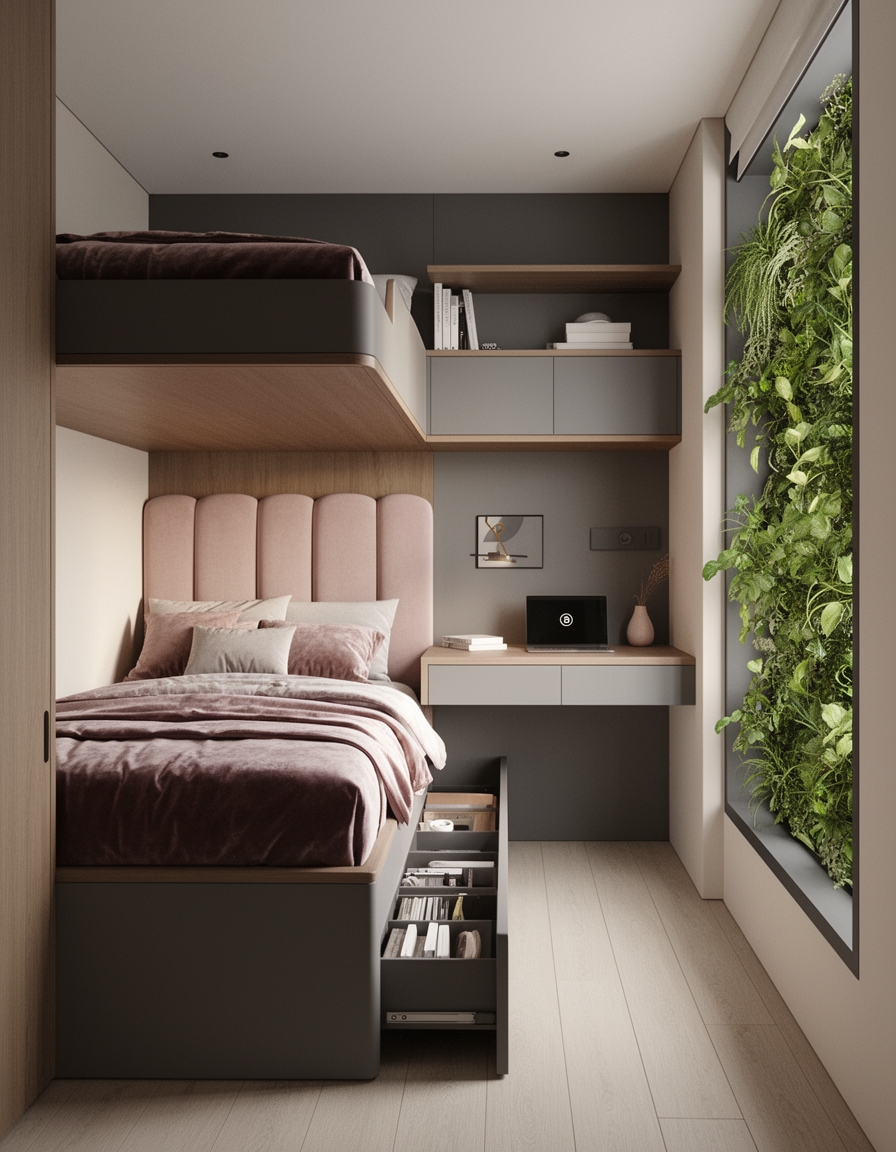compact teen bedroom solutions