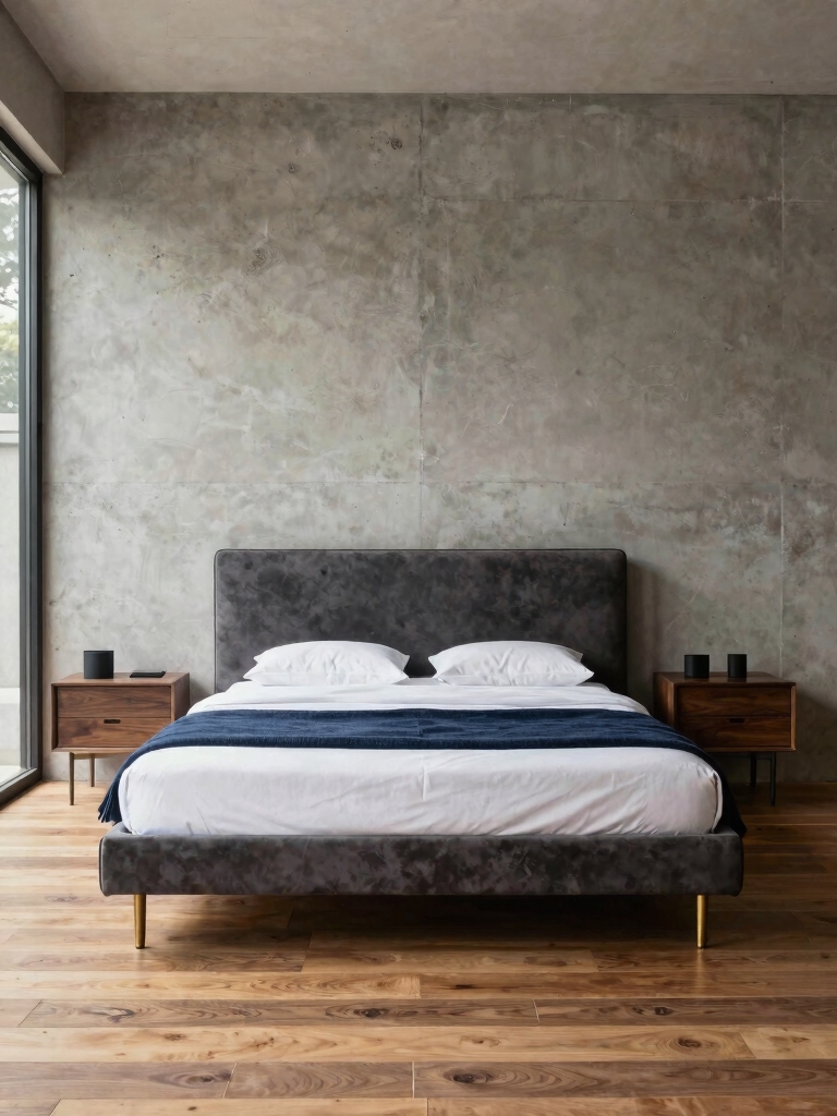 confident modern functional bedroom