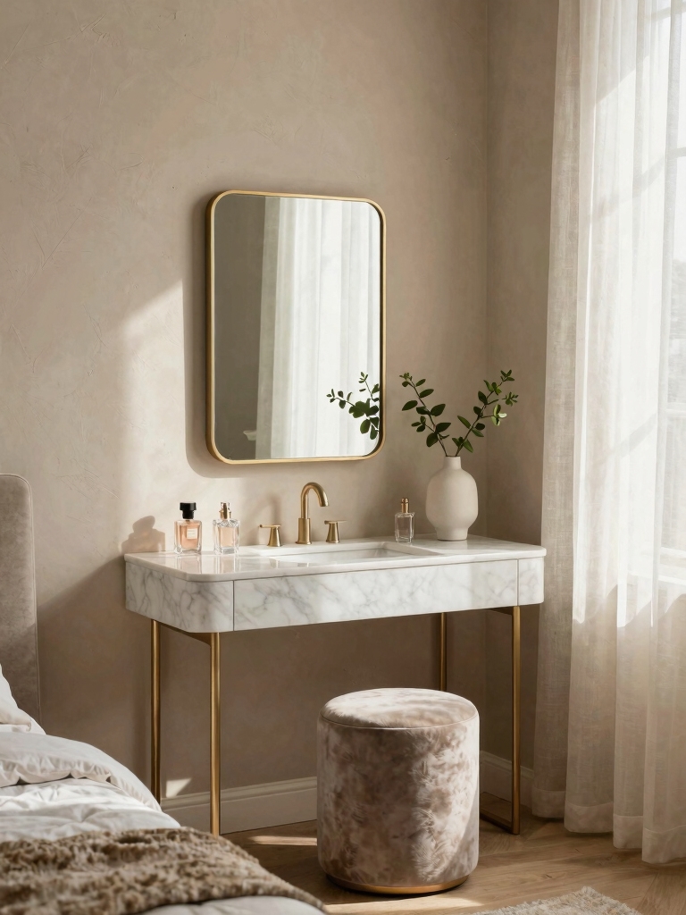 corner vanity bedroom ideas