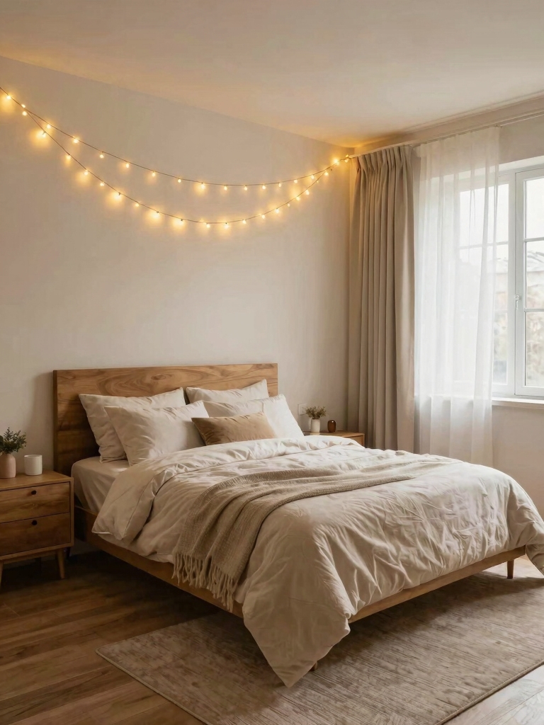cozy ambiance with twinkling lights