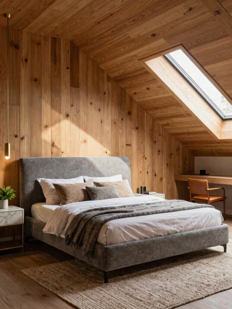 cozy attic retreat setup