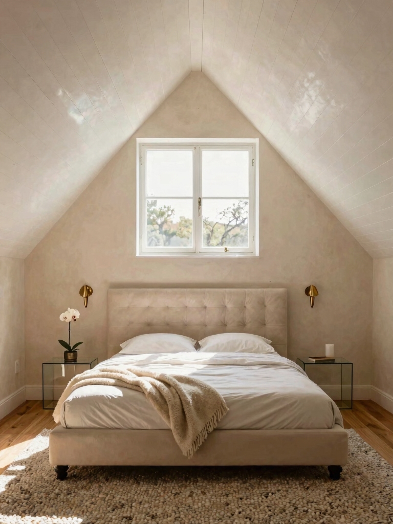 cozy bright attic retreat