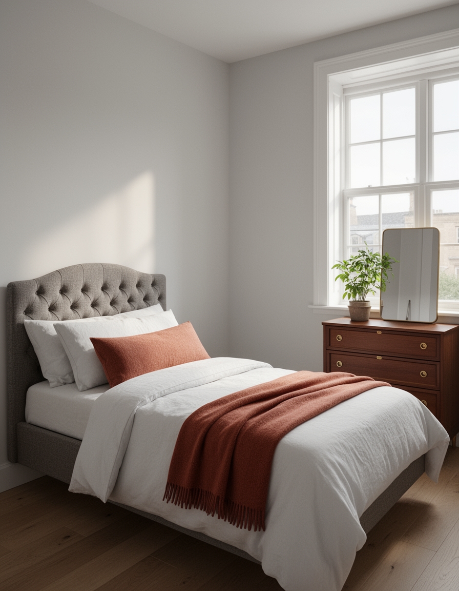cozy budget friendly small bedroom